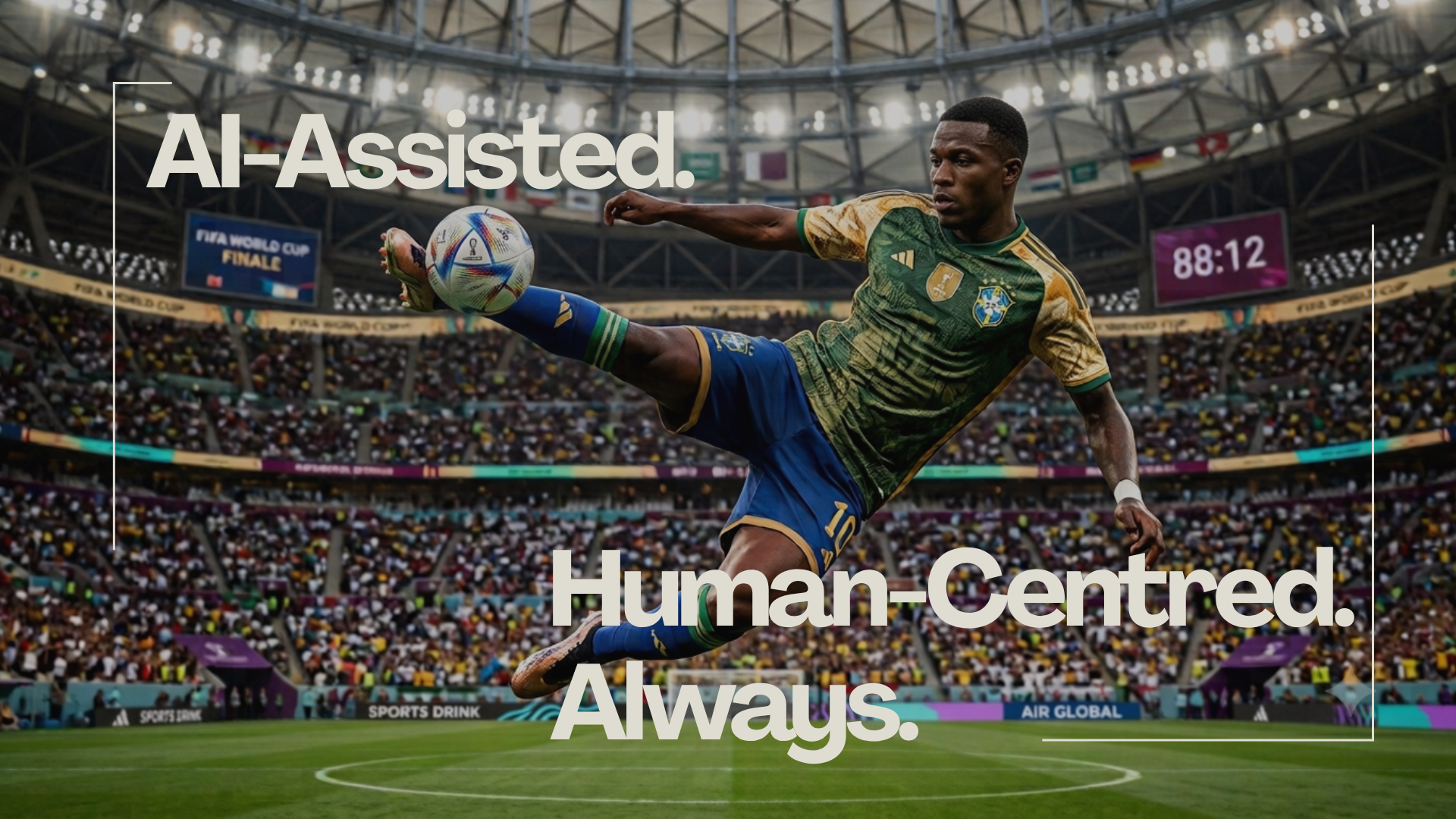 The Real Game Remains Human-Centred – On Every Field of Play.
